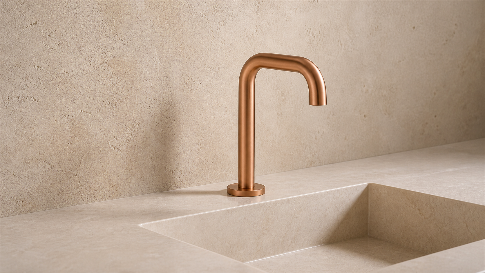 Fontana Cte AutoStream Rose Gold Harmony Touchless Faucet FS10001RG